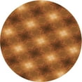 thumbnail image 1 of Ahgly Company Machine Washable Indoor Round Transitional Neon Orange Area Rugs, 3' Round, 1 of 7