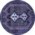 thumbnail image 1 of Ahgly Company Machine Washable Indoor Round Persian Blue Traditional Area Rugs, 7' Round, 1 of 4