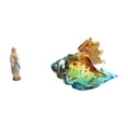 thumbnail image 1 of Concha de cristal de María, escultura decorativa de resina con forma de animal marino, ideal para el hogar, la oficina, el escritorio, la en, 1 of 8