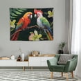 thumbnail image 2 of FUMJ Wall Tapestry Macaw Cockatoo Painting Tropical Birds Surrounded Exotic Animals Backdrop Wildlife Textures Summer Tapestry Wall Hanging Bedding Tapestry for Bedroom, 2 of 7
