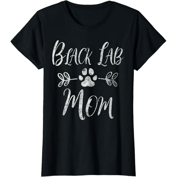 Black Lab Mom Shirt Labrador Retriever Lover Funny Dog Mom T-Shirt