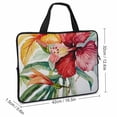 thumbnail image 2 of WERPE Flowers Leaves Laptop Handle Bag Protective Case Diving Fabric Computer Bag 17inch, 2 of 5