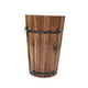 thumbnail image 1 of Maceta de barril de madera, jardinera para patio, interior y exterior, con asas ergonómicas, maceta para plantas de jardín, jardinera. Estilo B, 1 of 8
