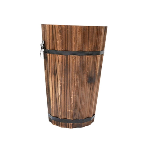 Maceta de madera con asas ergonómicas para plantas de jardín interior y exterior. Estilo B