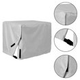 thumbnail image 4 of Mosiee Outdoor 210D Oxford Cloth Waterproof For Generator Cover Dust Cover Gray, 4 of 7