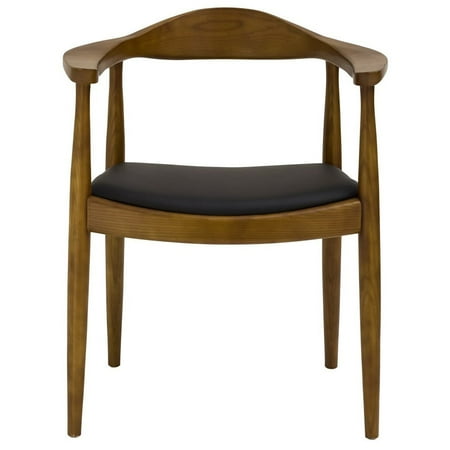 2xhome Walnut Mid Century Modern Solid Real Oak Wood Pu Leather Cushion Seat Kennedy Accent Chair With Arms Armchair For Kitchen Living Room Dining 2xhome Walnut Mid Century Modern Solid Real Oak Wood Pu Leather Cushion Seat Kennedy Accent Chair With Arms Armchair For Kitchen Living Room Dining