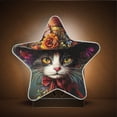 thumbnail image 3 of Star Shaped Energy Saving Night Light Living Room Night Light, Bedroom Night Light, Corridor Night Light, Study Night Light Black Cute Cat and Flowers, 3 of 6