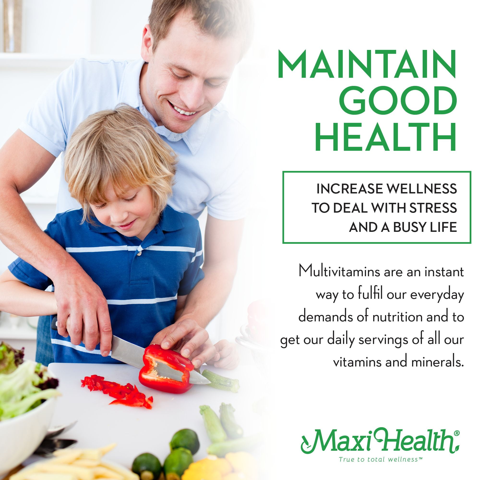 Maxi Health Chewable Multivitamin with Iron – Cherry – Kids, Teens & Adults – Immune Support – 180 Ct