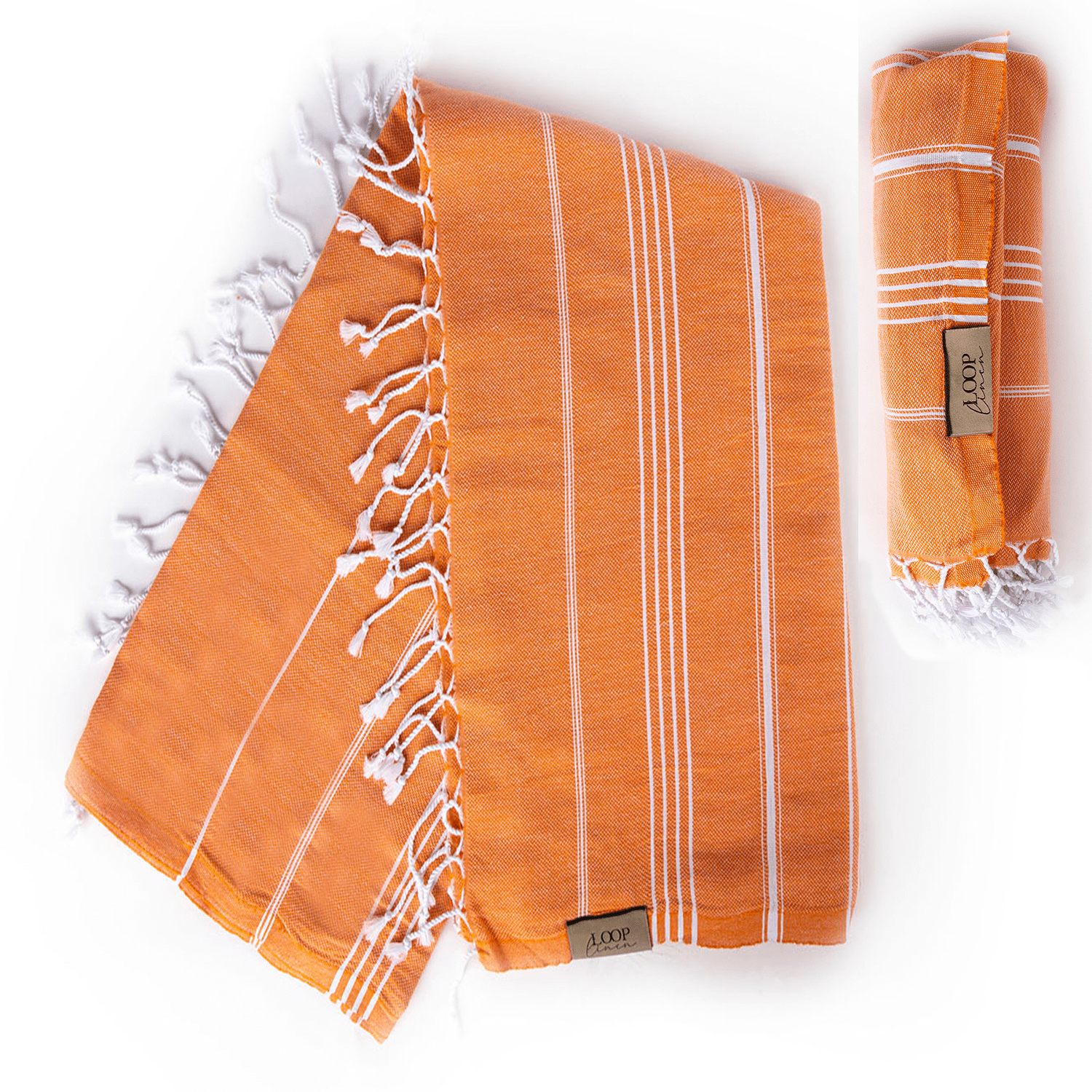 Loop Linen Turkish Beach Towel 37x71 Quick Dry Sand Free Lightweight