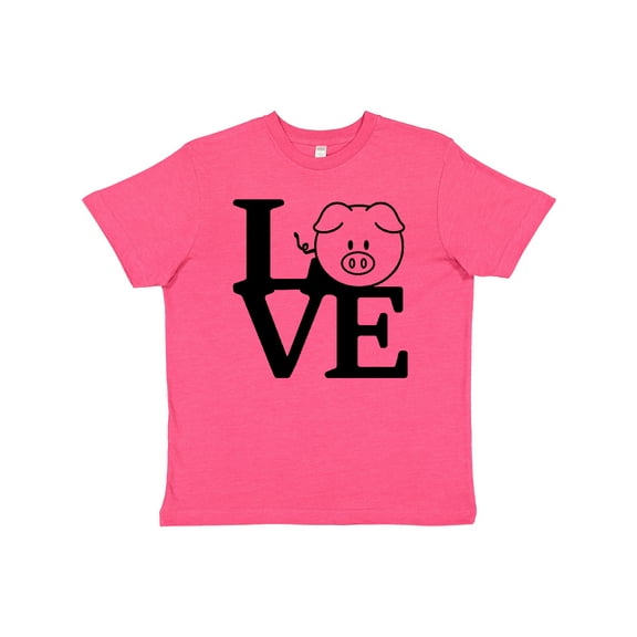 Inktastic I Love Pigs 2 Youth T-Shirt