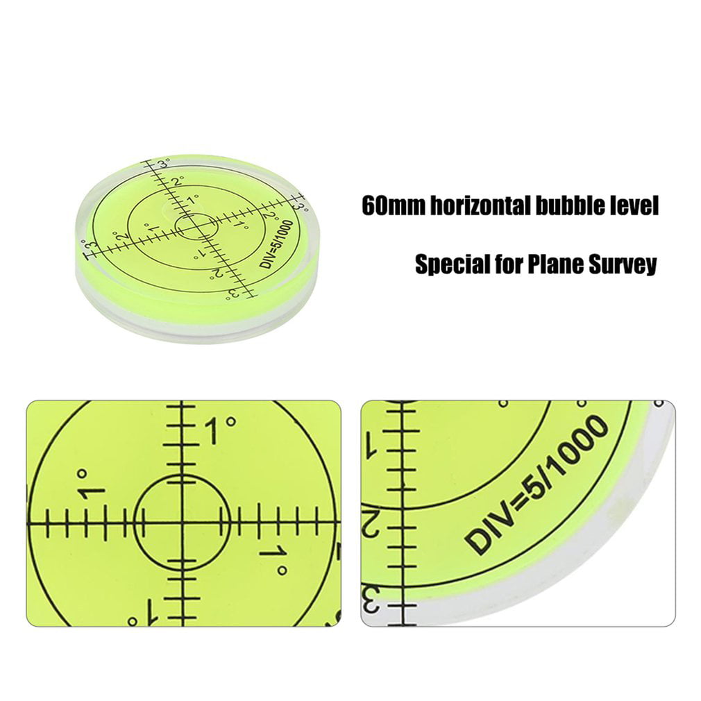Level Bubble-5pcs 15mm ABS Plastic Portable for Balance Scale Diameter Measuring Tool Circular Level