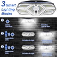 thumbnail image 7 of Lapalife Solar Lights Outdoor 104 LED Motion Sensor Wall Lights with 3 Working Modes 120 Degree Coverage, IP65 Waterproof Wireless Solar Powered Lights for Patio Garden Porch Lawn Backyard Garage 1PCS, 7 of 7