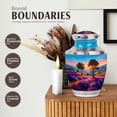 thumbnail image 3 of JAGASY Lavender Funeral Urns for Adult Ashes Women - Sunrise 10 Inch Urn for Ashes for Adult Human - 3 Inch Blue Urns for Daughter &, Son - Landscape Urn for Burial (1 Large, 4 Keepsake), 3 of 7