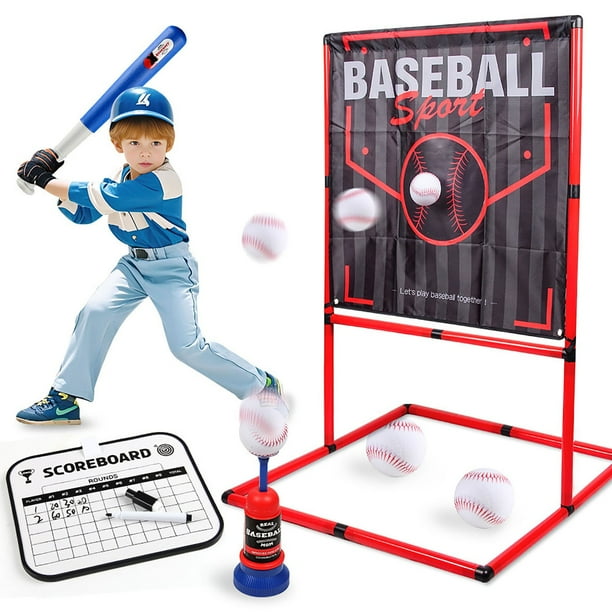 Juego de lanzamiento de pelota al aire libre para niños Kojanyu,juguete interactivo de béisbol para padres e hijos,juego de práctica y saque automático,diversión al aire libre