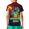 thumbnail image 3 of Geometry Dash Kids T-Shirt 3d Printed Graphic T-Shirts Boys And Girls Short Sleeve Shirts For Youth Kids X-Small, 3 of 7