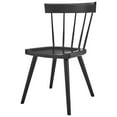 thumbnail image 5 of Side Dining Chair, Set of 2, Black, Wood, Modern Contemporary Farmhouse Coastal, Kitchen Room Cafe Bistro Restaurant Hospitality, 5 of 10