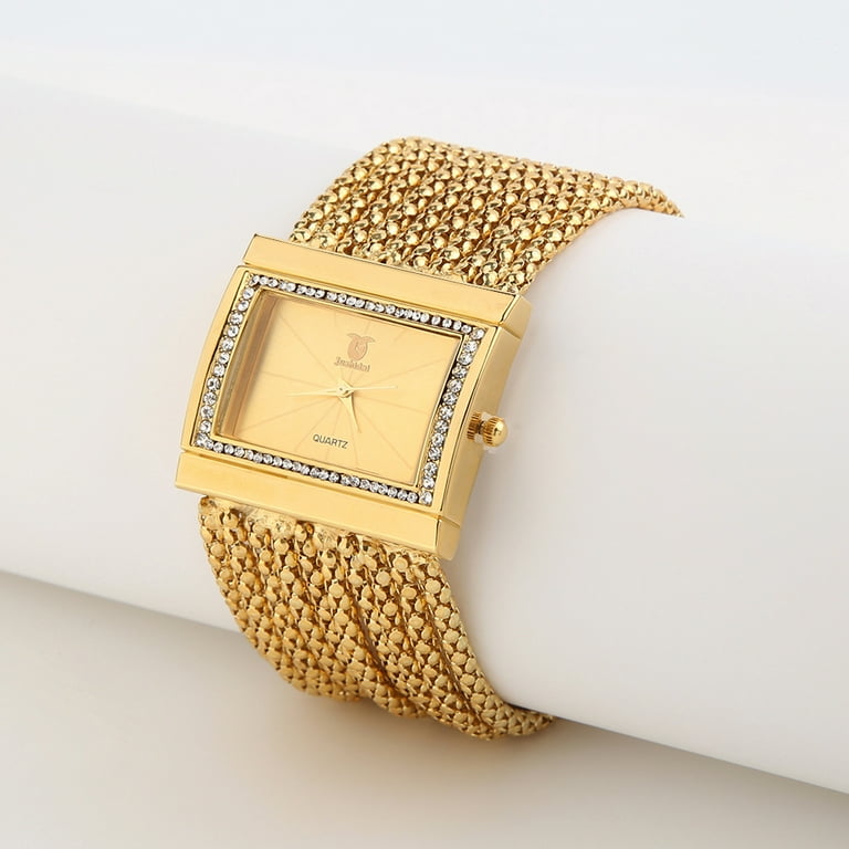 Broad chain watches for ladies hot sale