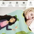thumbnail image 3 of Nawypu Just A Girl Who Loves Avocado Throw Blanket for All Season Super Soft Warm Fluffy Lightweight Flannel Blanket Cozy Fuzzy Plush Bedding ​Blanket Gift for Girls Couch Sofa, 3 of 6