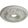 thumbnail image 3 of Ekena Millwork 18"OD x 3 1/2"ID x 2 1/2"P Granada Ceiling Medallion (Fits Canopies up to 6 5/8"), Hand-Painted Pot of Cream, 3 of 5