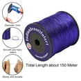 thumbnail image 3 of IBA Indianbeautifulart Lurex Dori Thread Embroidery Dori 1mm Metallic Dark Blue Cord 150 Meter Spool Pack Of 1 Metallic Tinsel Cord Rope, 3 of 5