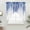 Blue, variant on Sage Green Swag Curtains for Kitchen/Bedroom/Living Room, Summer Botanical Leaves Watercolor Scalloped Curtains 63 Inch Long, Rod Pocket Window Swag Topper Curtains Valances 2 Panels Set 36"x63"