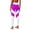 Purple-01, variant on Lopeceal Leggings For Women Heart Print Color Block High Waist Tummy Control Stretchy Pants Summer Fitness Yoga Multicolor