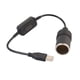 thumbnail image 1 of Usb 12v Coche Cigarrillo-encendedor Enchufe Hembra Cable de alimentación brillar Hogar, 1 of 5
