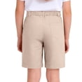 thumbnail image 4 of Bainana Shorts For Girls Child Solid Color Elastic Waist Straight Leg Shorty Breathable Casual Little Girls School Casual Wear Basic Short Beige Size 5-6 Years, 4 of 8