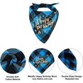 thumbnail image 4 of Birthday Dog Bandana, Double Sided Cotton Triangle Washable Reversible Plaid Painting Scarf for Small Medium Large Dogs, Unisex, Cats and Pets, 4 of 5