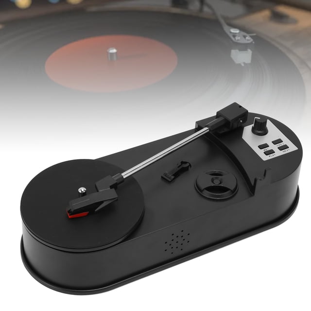 Turntable Record Player, USB To MP3 Converter Vintage Player 3.5mm Stereo Output For Office
