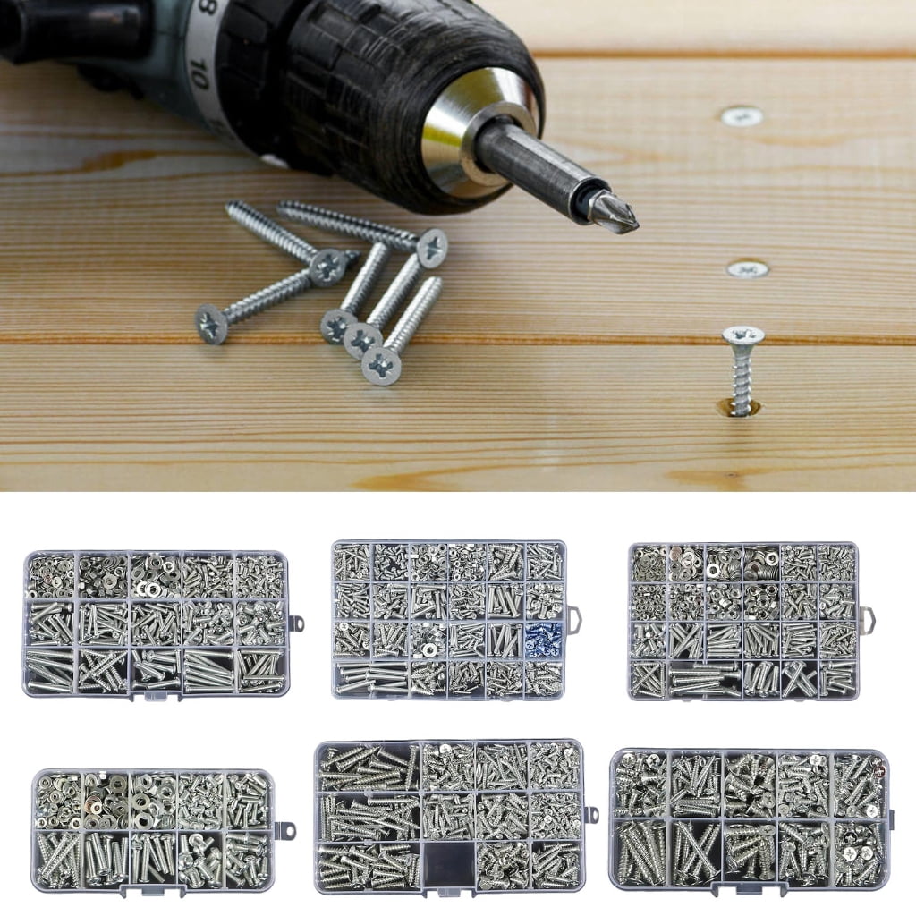 MOMOJIA Upgrades Iron Screw set Essential Screw Assortment for Various DIY Projects