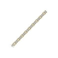 thumbnail image 2 of L U DIAMONDS 10k Yellow Gold Mens Diamond Link Bracelet 2 Ctw, 2 of 3