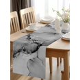 thumbnail image 3 of Burlap Table Runner 90 Inches Long, Gray Marble Water Waves Non-Slip Kitchen Table Runners for Dining Room Everyday Use Party Table Decorations Retro Ripples Abstract Art, 3 of 9