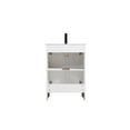 thumbnail image 3 of Elegant Kitchen and Bath Finnley 24 Inch Single Bathroom Vanity In White, 3 of 13