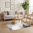 thumbnail image 3 of ODIKA 4'x6' Ultra-Soft Area Rug, Neutral Abstract Transitional Watercolor Distressed Marbled Dining None Washable, Bare feet friendly, Silk-Touch for Bedroom Home office, 3 of 7