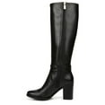 thumbnail image 3 of Naturalizer Women's Black Leather Kamila Knee High Boots 7.5M, 3 of 5
