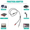 thumbnail image 3 of Raindrops Karaoke Audio Cable Microphone Cable Black Tinned Copper Wire 1Pcs, 3 of 8