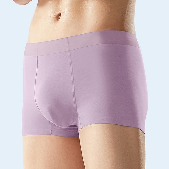 Gymvis Underwear for Men Boxer Briefs Travel Seamless Cotton Mens Underpants