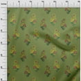 thumbnail image 2 of oneOone Polyester Lycra Fabric Leaves|Swirl & Floral Block Print Sewing Fabric BTY 56 Inch Wide, 2 of 4