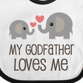 thumbnail image 4 of Inktastic My Godfather Loves Me Godson Boys or Girls Baby Bib, 4 of 4