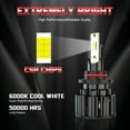 thumbnail image 6 of 9005/HB3 9012 LED Headlight Bulbs Hi/Lo Beam + 9145 Fog Light Bulbs Combo Kit Pack of 6, 6 of 11