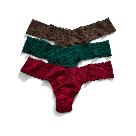 

Hanky Panky Womens Signature Lace Low Rise Thong Fashion 3-Pack Style-49113PVPK