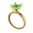 thumbnail image 2 of Solitaire Engagement Ring for Women - 2ct Simulated Green Diamond in 18K Yellow Gold Promise Ring, 2 of 5