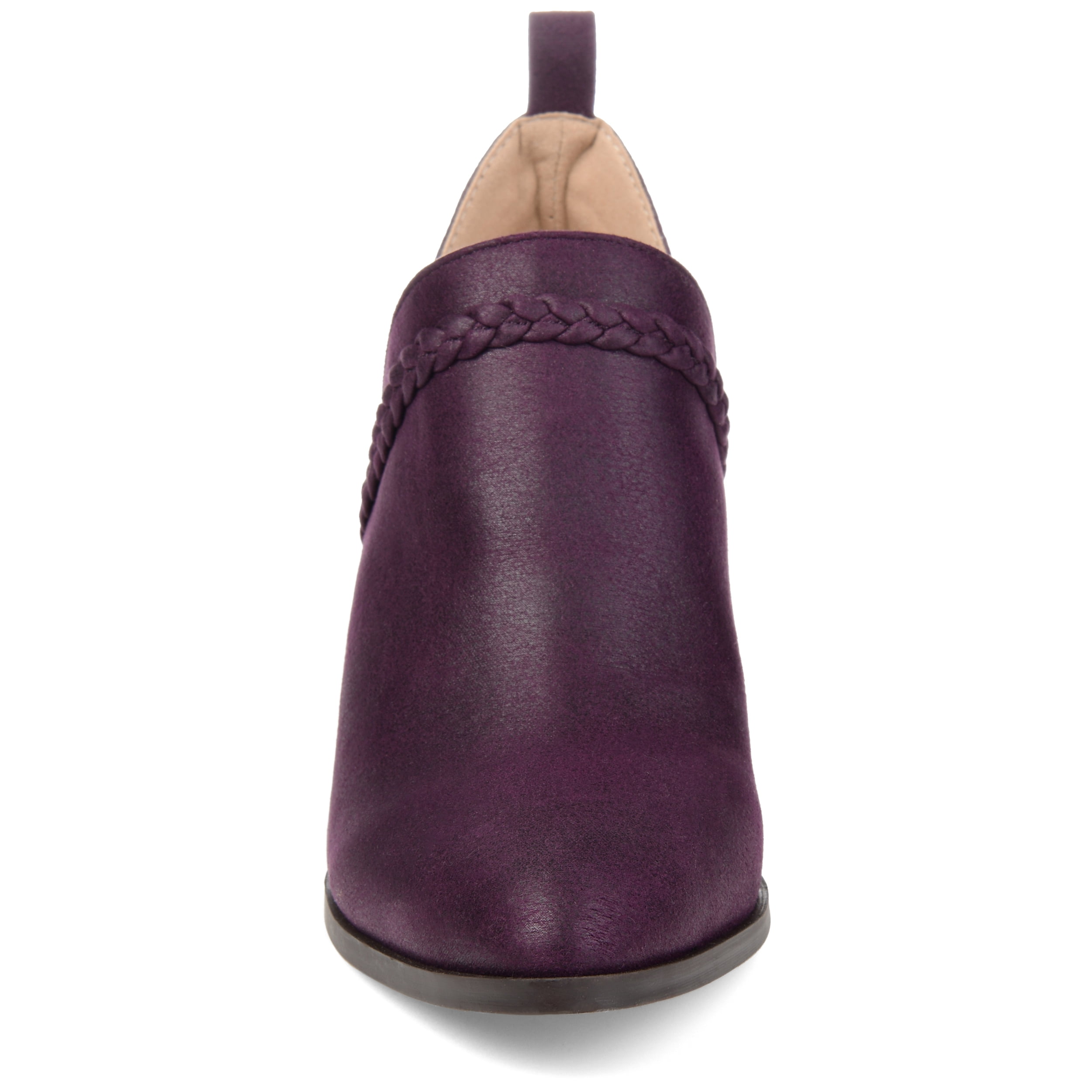 Journee Womens Sophie Pull On Stacked Heel Booties
