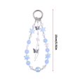 thumbnail image 3 of Elegant Butterfly Flower Crystal Keychain for Women Fashionable and Sturdy Keyrings Accessory for Bags and Keys Transparent, 3 of 4