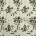 thumbnail image 1 of oneOone Cotton Poplin Beige Fabric Florals Diy Clothing Quilting Fabric Print Fabric By Yard 42 Inch Wide, 1 of 4