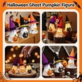thumbnail image 3 of Fwttom Halloween Ghost Night Light, Cute Glowing Ghost Lamp with Witch Hat, Halloween Lights for Holiday House Mantel Shelf Bedside, 3 of 6