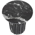 thumbnail image 3 of Meridian Furniture Genoa Black Marble End Table, 3 of 8