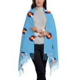 thumbnail image 7 of Pashmina Scarf Fun Colorado Flag Soft Lightweight Wrap & Shawl for Dresses, Weddings, Travel, All Seasons, 7 of 7