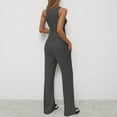thumbnail image 2 of MSJUHEG Travel Outfits for Women 2 Piece Sets Two Piece Outfits Summer Crop Tops Wide Leg Pant Sets Workout Sets for Women 2 Piece Pants Set for Women Summer Two Piece Sets for Women Dressy Gray XL, 2 of 5